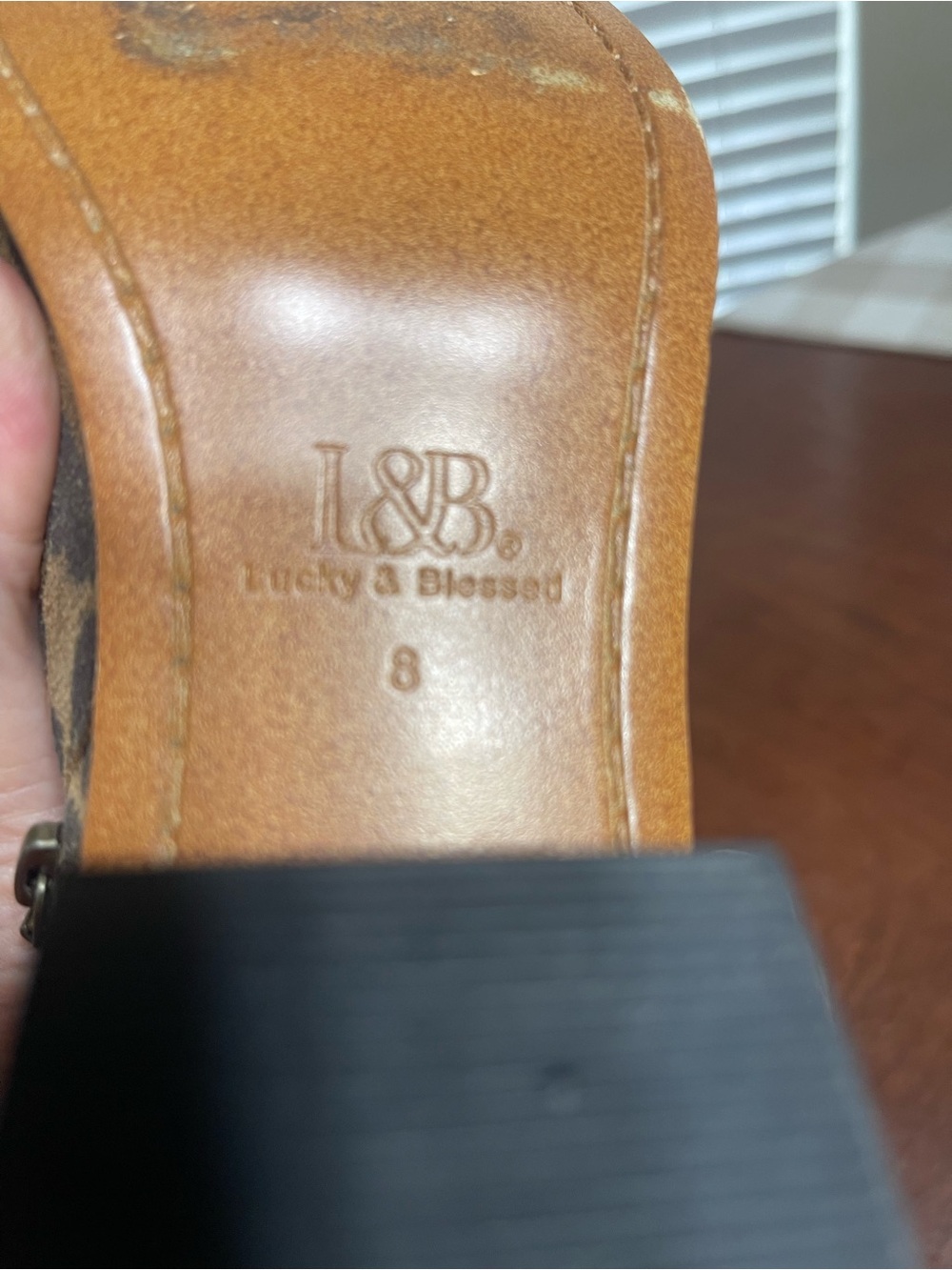 L&B Leopard Cheetah Suede Leather Ankle Boots Booties - Picture 10 of 10